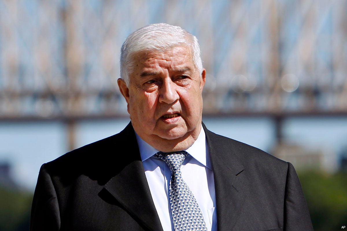 Walid Mouallem, l'actuel ministre syrien des Affaires étrangères. D. R.